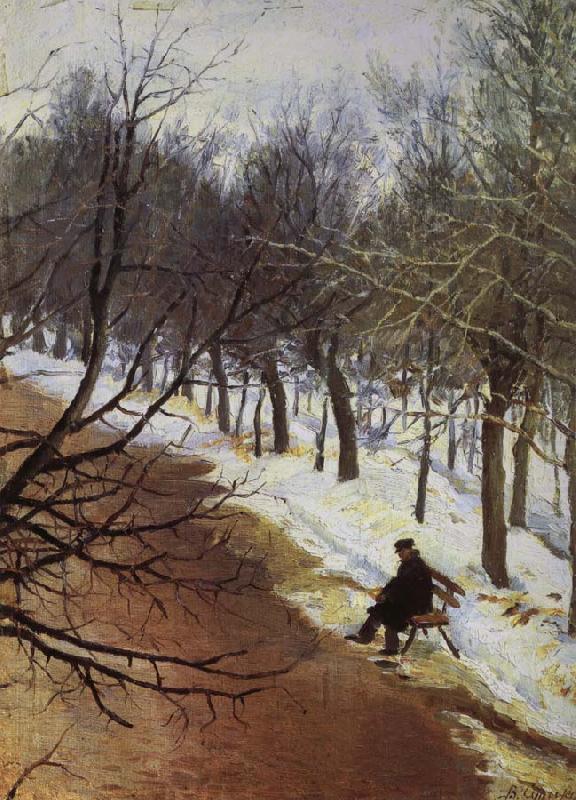 Vasily Surikov Zubovsky Boulevard in Winter china oil painting image